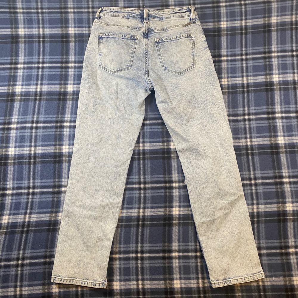 KanCan Signature Relaxed Fit Acid Wash Distressed Jeans VBK1914A Light Blue 27 - Picture 7 of 7